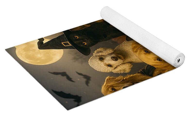 Halloween Pets in Costume - Yoga Mat