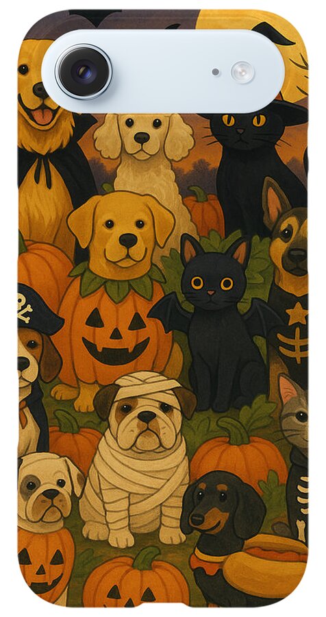 Halloween Pets Gathering - Phone Case