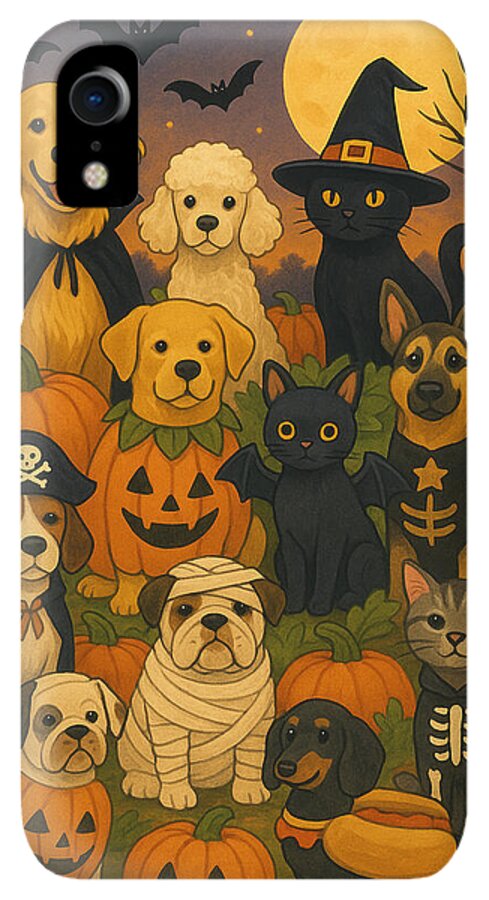 Halloween Pets Gathering - Phone Case