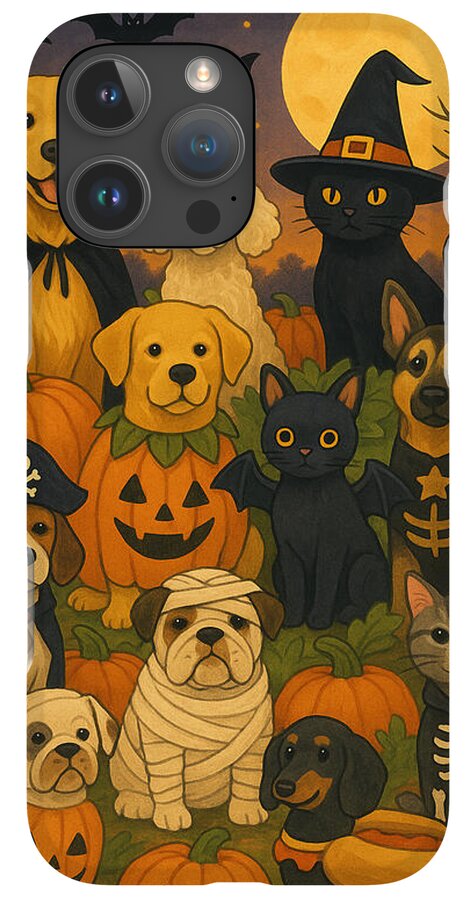 Halloween Pets Gathering - Phone Case