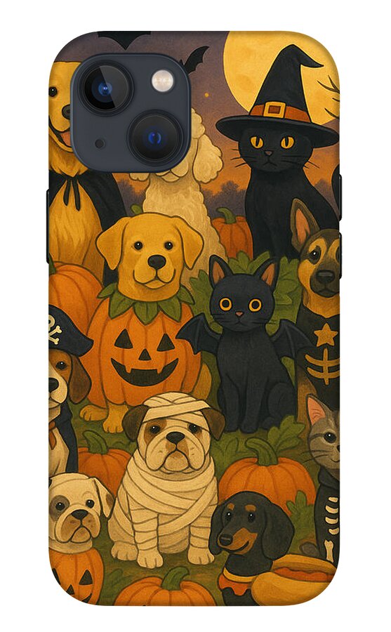 Halloween Pets Gathering - Phone Case