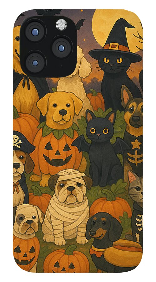 Halloween Pets Gathering - Phone Case