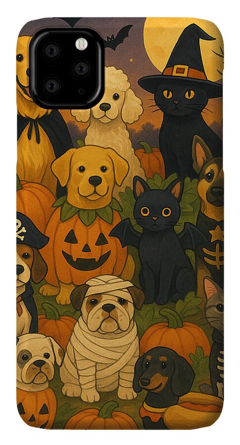 Halloween Pets Gathering - Phone Case