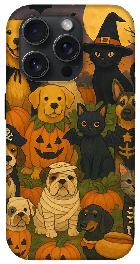 Halloween Pets Gathering - Phone Case