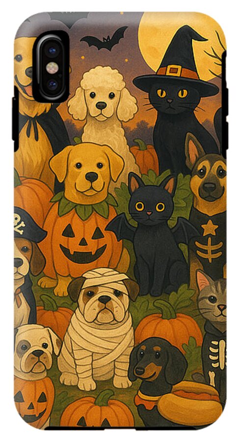Halloween Pets Gathering - Phone Case