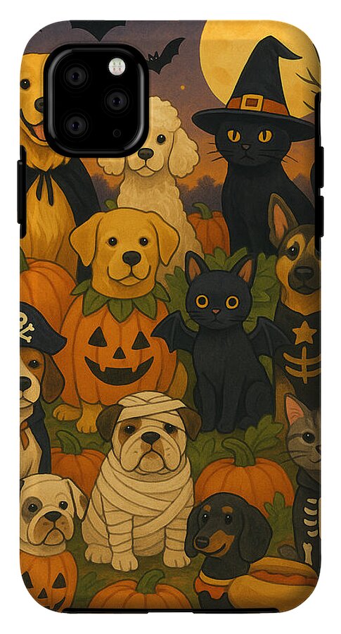 Halloween Pets Gathering - Phone Case