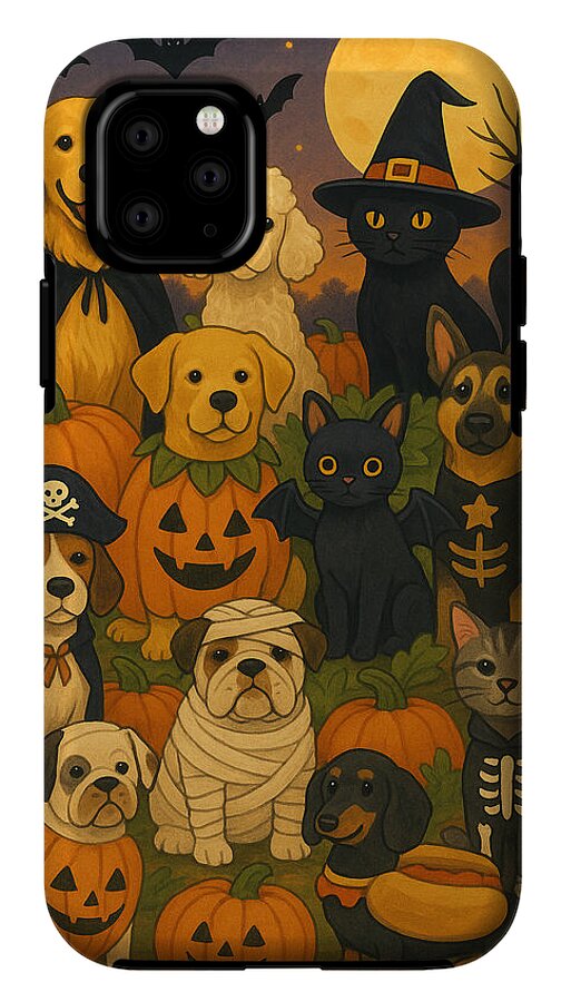 Halloween Pets Gathering - Phone Case