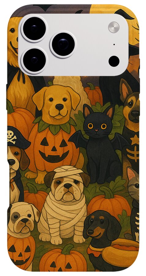 Halloween Pets Gathering - Phone Case