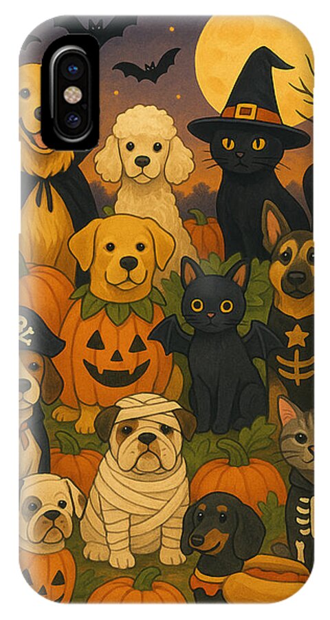 Halloween Pets Gathering - Phone Case