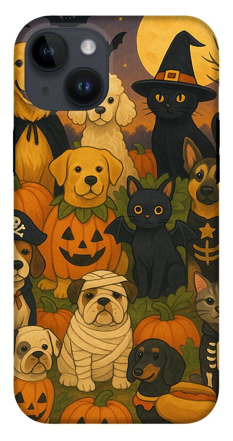 Halloween Pets Gathering - Phone Case
