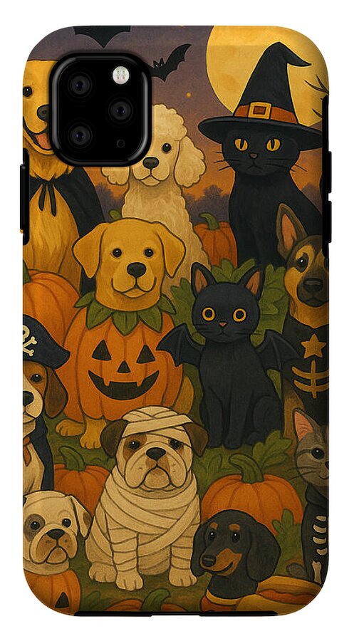 Halloween Pets Gathering - Phone Case