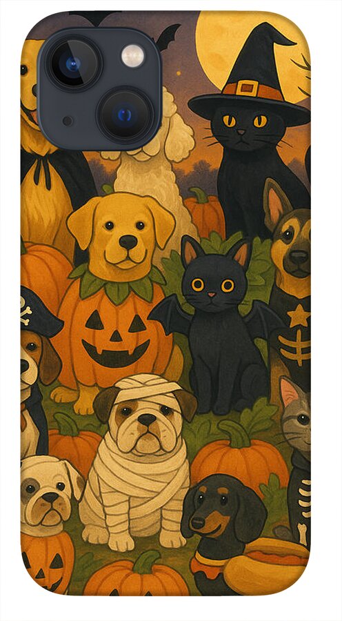 Halloween Pets Gathering - Phone Case