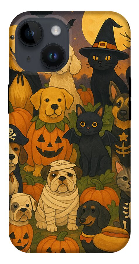 Halloween Pets Gathering - Phone Case