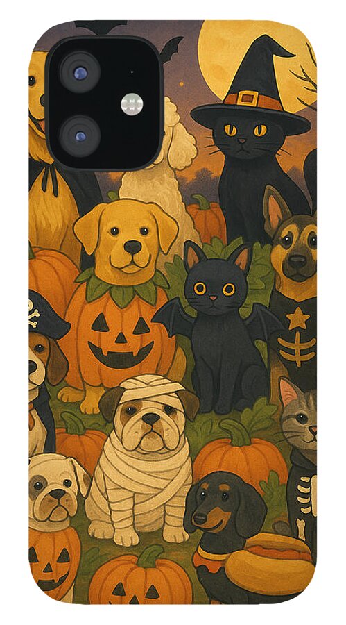 Halloween Pets Gathering - Phone Case