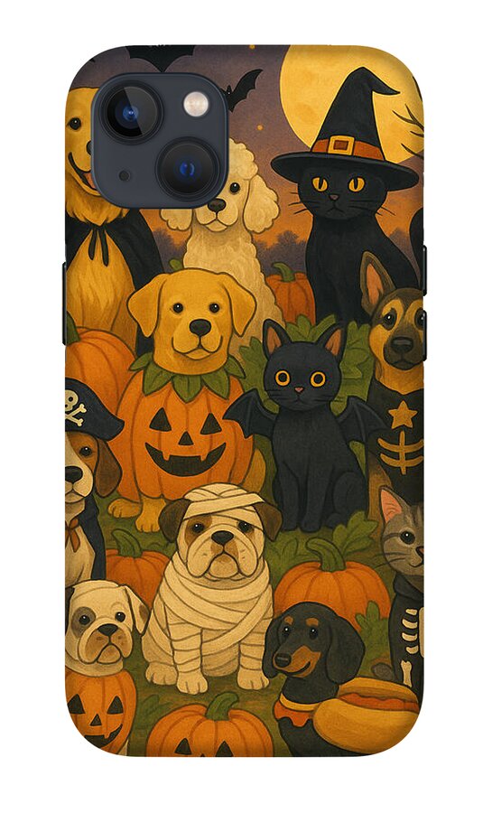 Halloween Pets Gathering - Phone Case