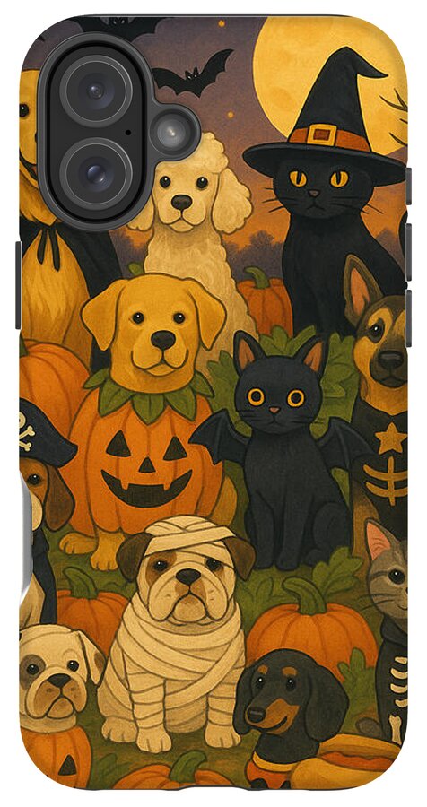 Halloween Pets Gathering - Phone Case