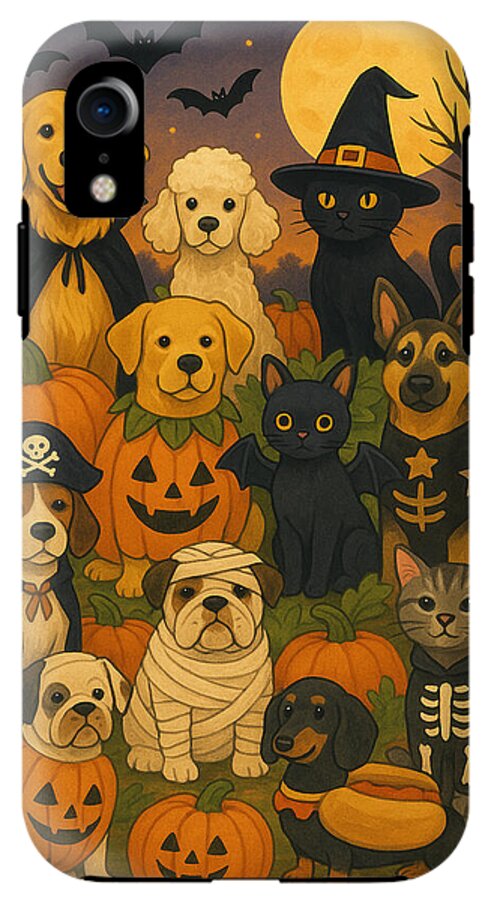 Halloween Pets Gathering - Phone Case