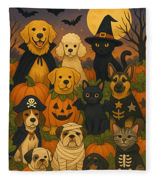 Halloween Pets Gathering - Blanket