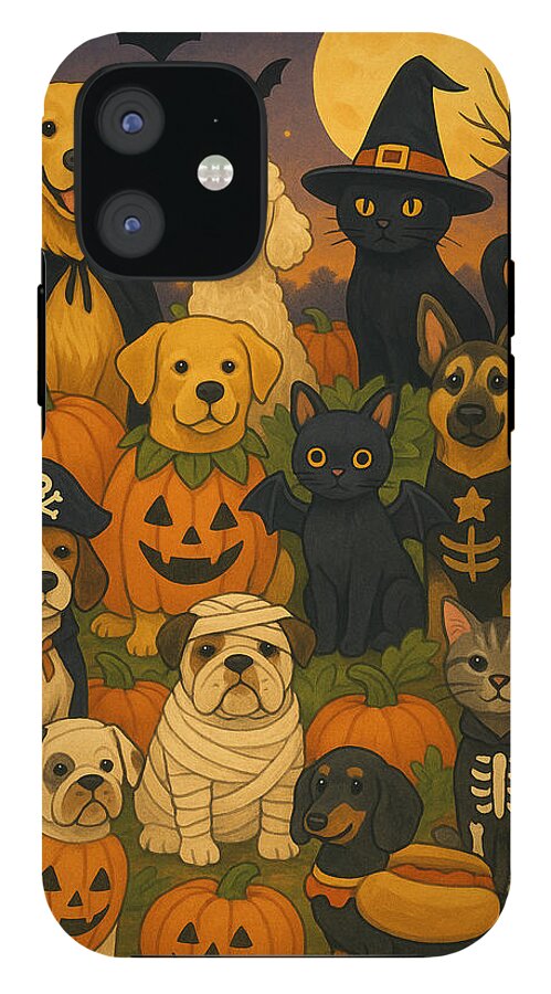 Halloween Pets Gathering - Phone Case