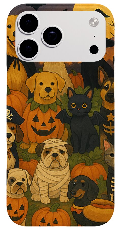 Halloween Pets Gathering - Phone Case