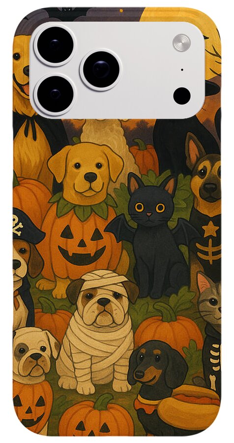Halloween Pets Gathering - Phone Case