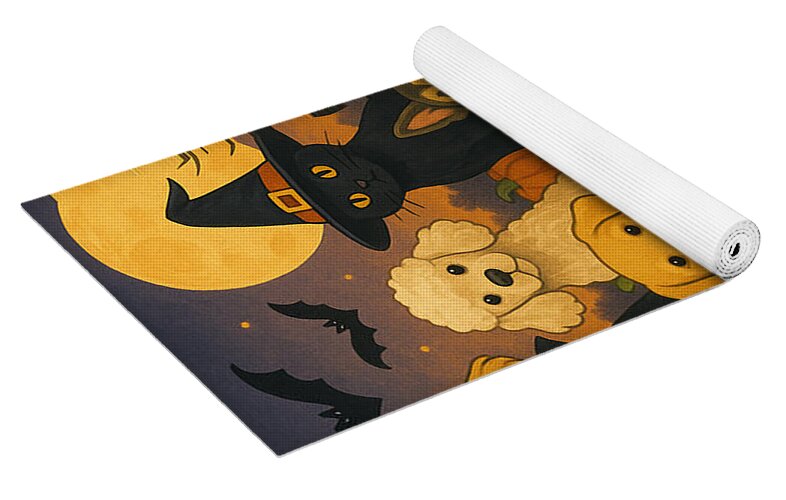 Halloween Pets Gathering - Yoga Mat