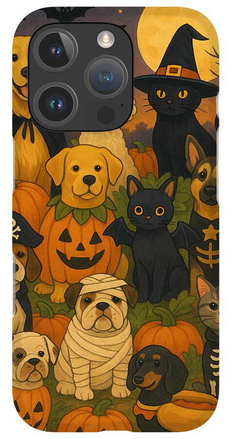 Halloween Pets Gathering - Phone Case
