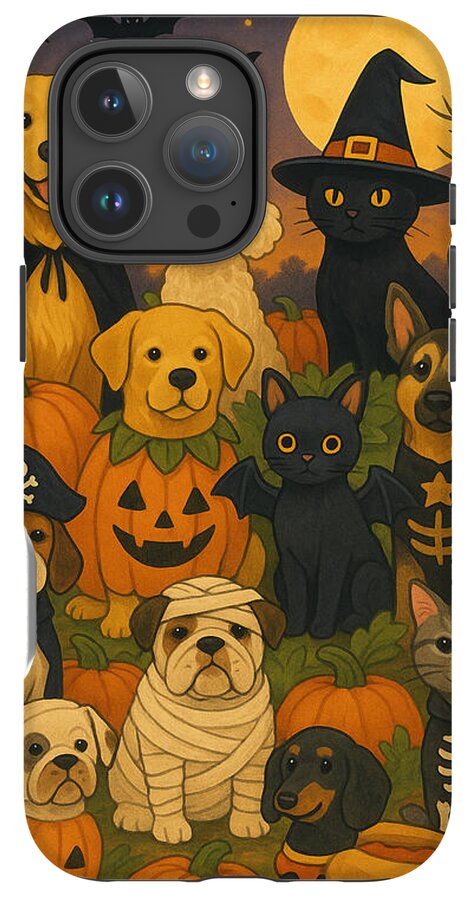 Halloween Pets Gathering - Phone Case