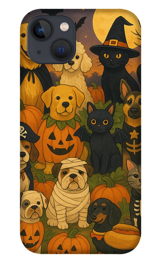 Halloween Pets Gathering - Phone Case