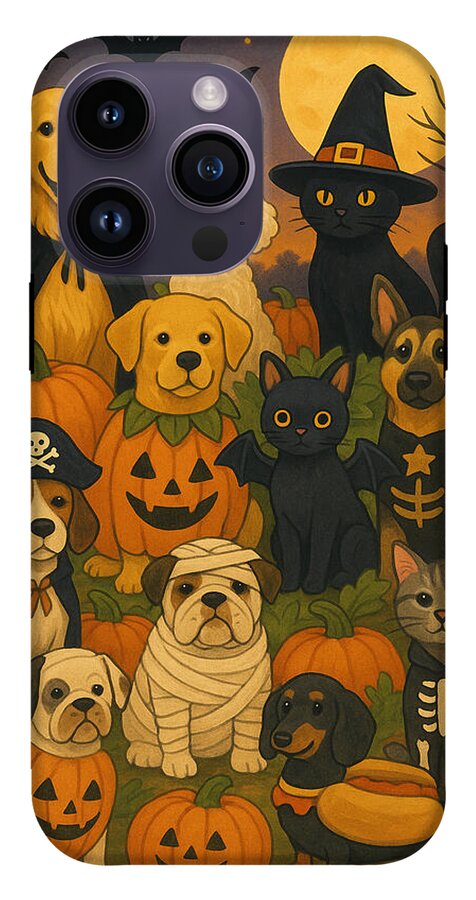 Halloween Pets Gathering - Phone Case