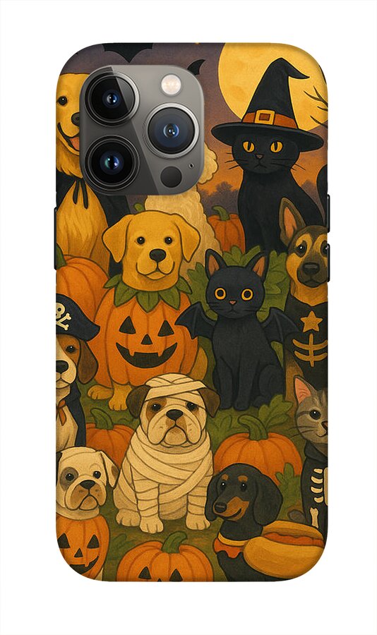 Halloween Pets Gathering - Phone Case