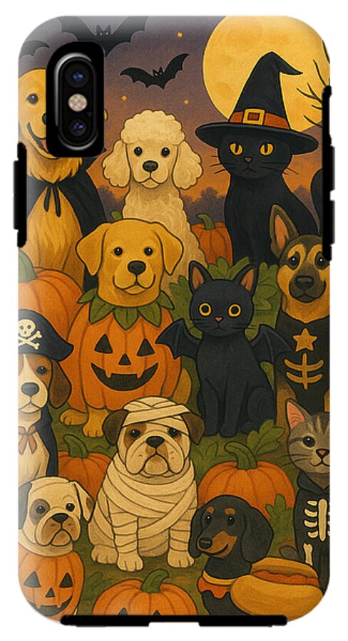 Halloween Pets Gathering - Phone Case