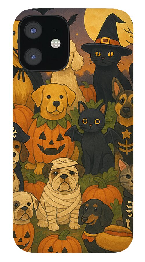 Halloween Pets Gathering - Phone Case