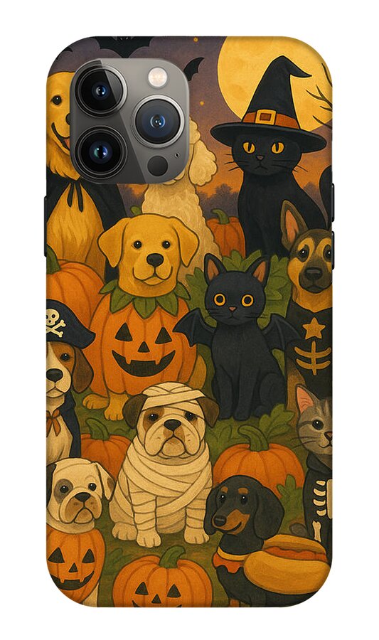 Halloween Pets Gathering - Phone Case