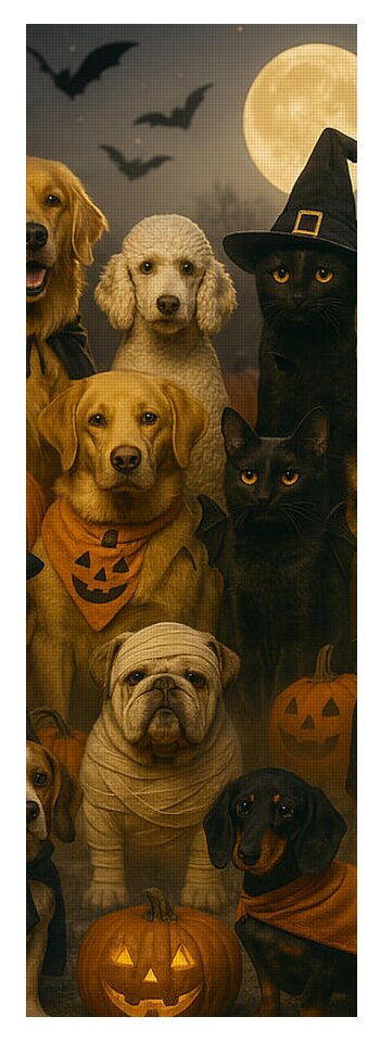 Halloween Pets in Costume - Yoga Mat