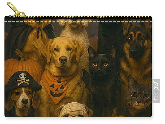 Halloween Pets in Costume - Zip Pouch