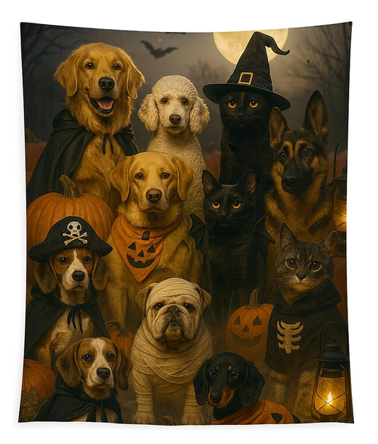 Halloween Pets in Costume - Tapestry