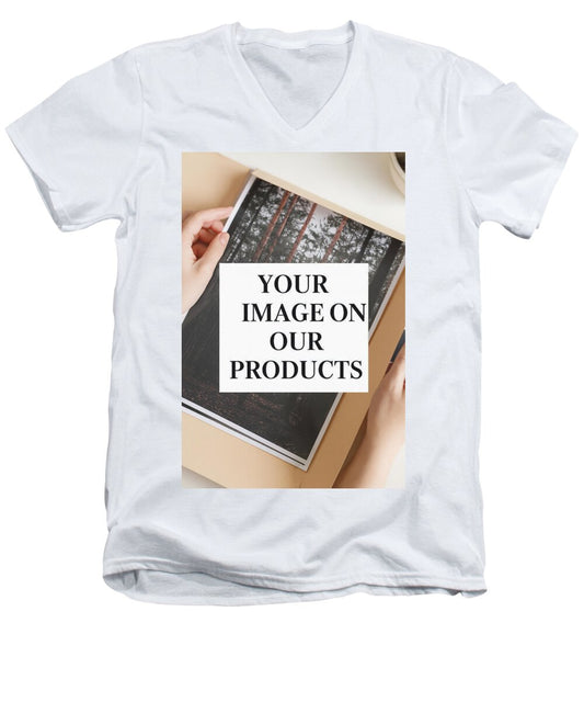 Personalized Product Design Showcase - Men's V-Neck T-Shirt